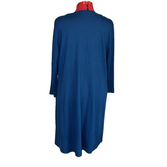 J Jill Women’s 2X Teal Ponte Knit Casual Travel Dress – Easy Fit Workwear Style - Picture 7 of 7